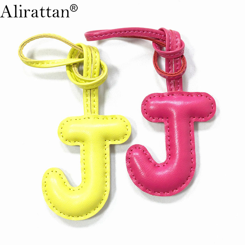 Monogram Keychain Leather - Alirattan nouvelle tendance lettre anglaise J