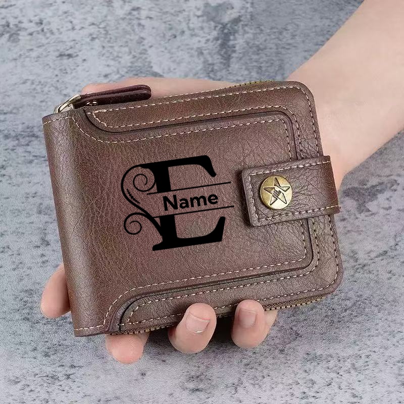 Personalized Name Box - Portefeuille personnalisé pour homme - Portefeuille