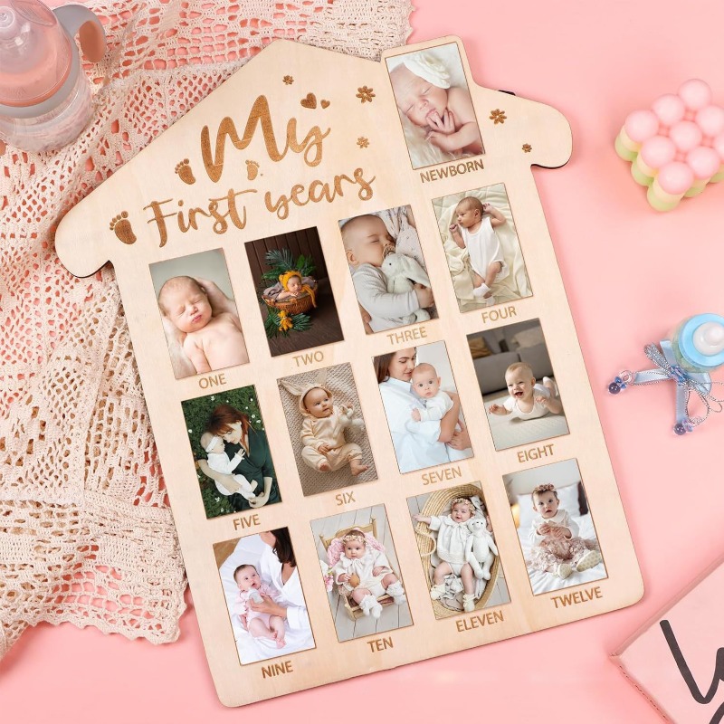 Engraved Wood Frame - Cadre Photo commémoratif en bois pour