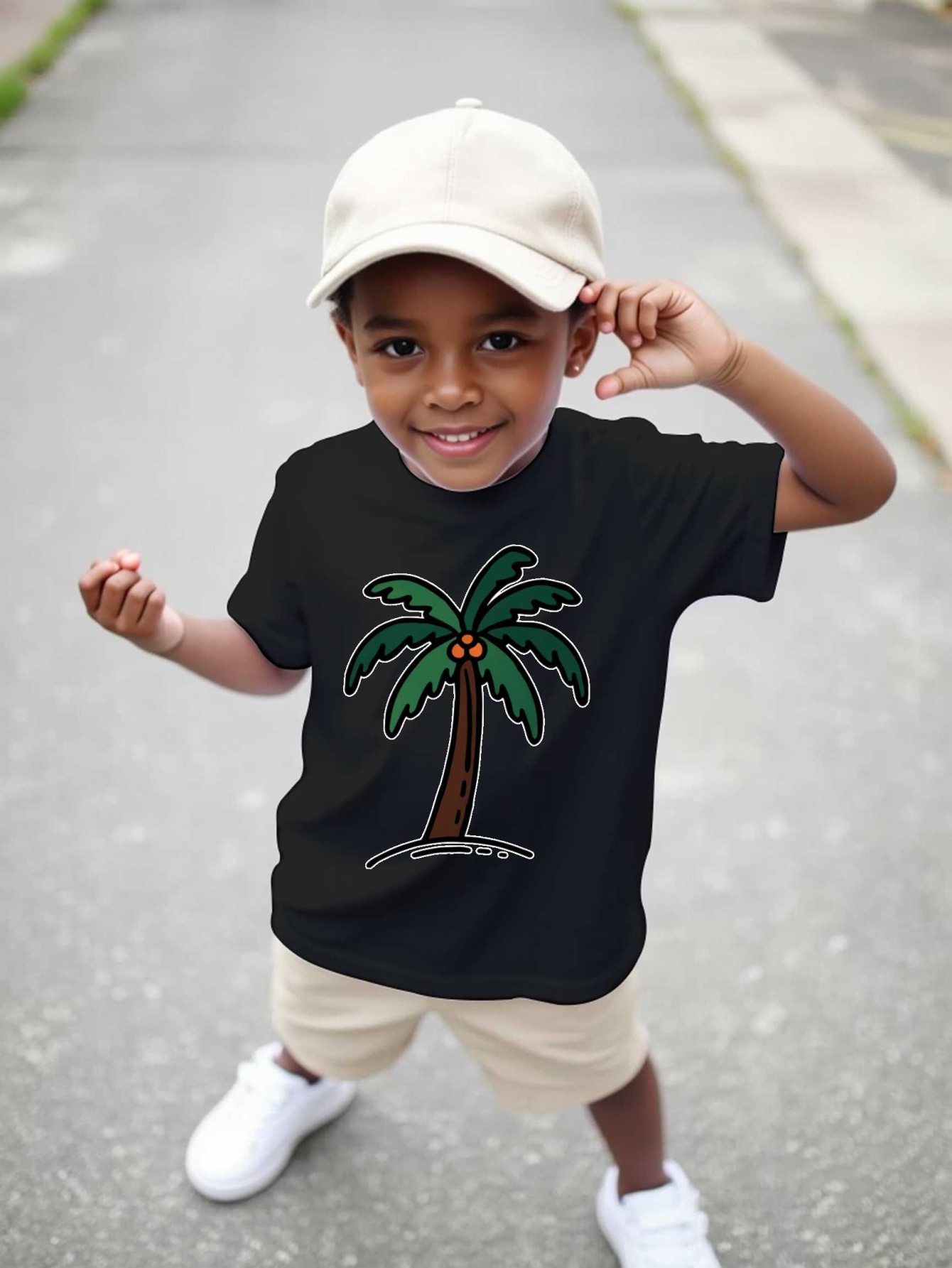 Family Tree Print - T-shirt à manches courtes pour enfants,