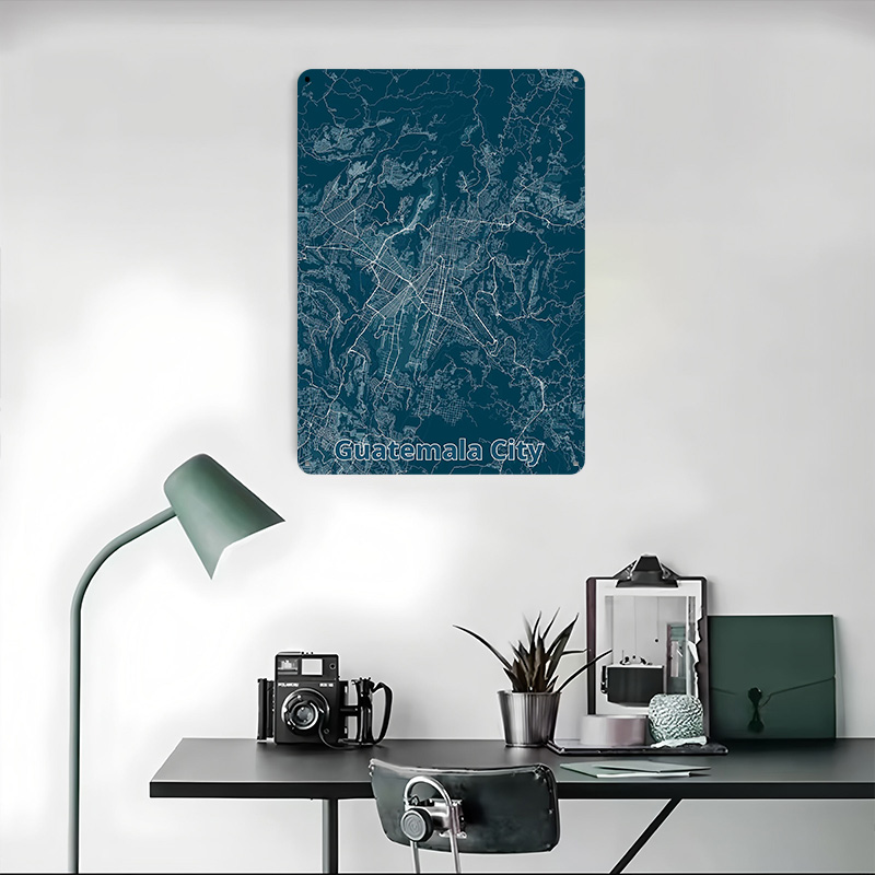 Affiche en tôle Carte de la vi - Custom Map Poster avis et prix