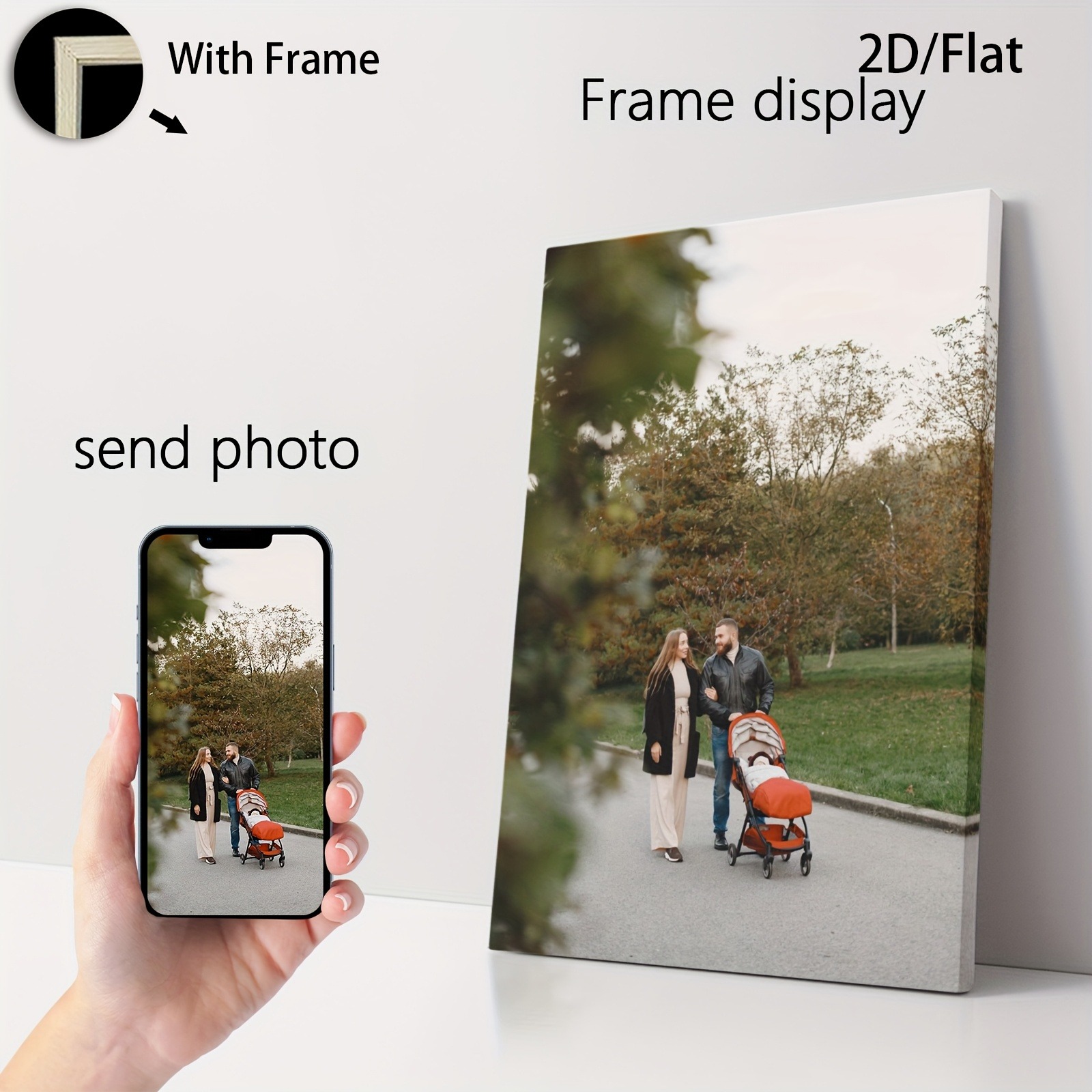1 poster encadré en bois, tabl - Engraved Wood Frame avis et prix