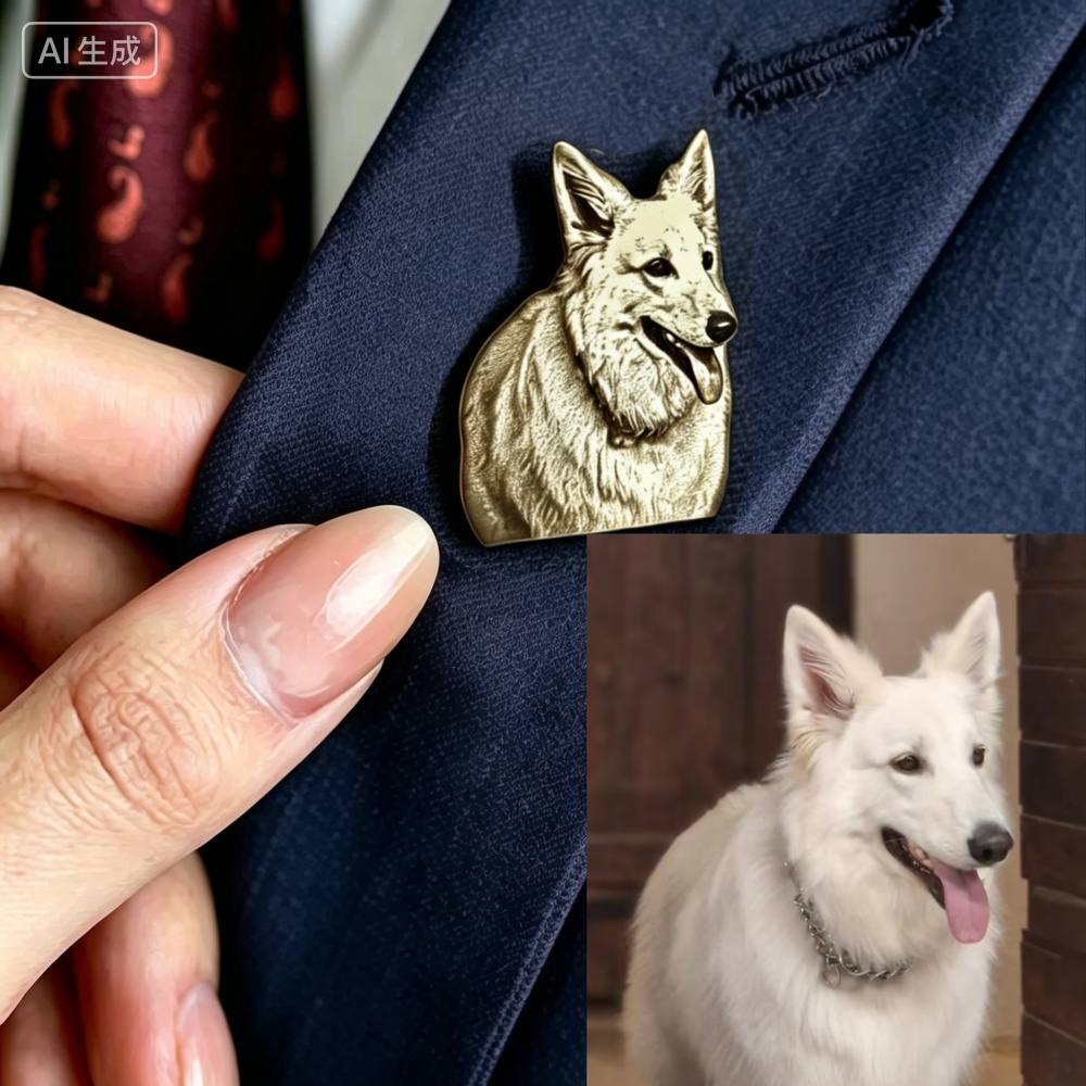 Broche personnalisée avec port - Pet Portrait Custom avis et prix